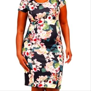 Floral Dress w/ Back Zipper